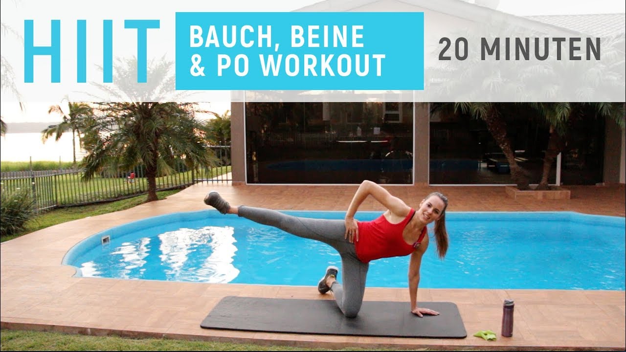 Bauch Beine Po Training für Zuhause - Fatburner 20 Minuten HIIT Workout