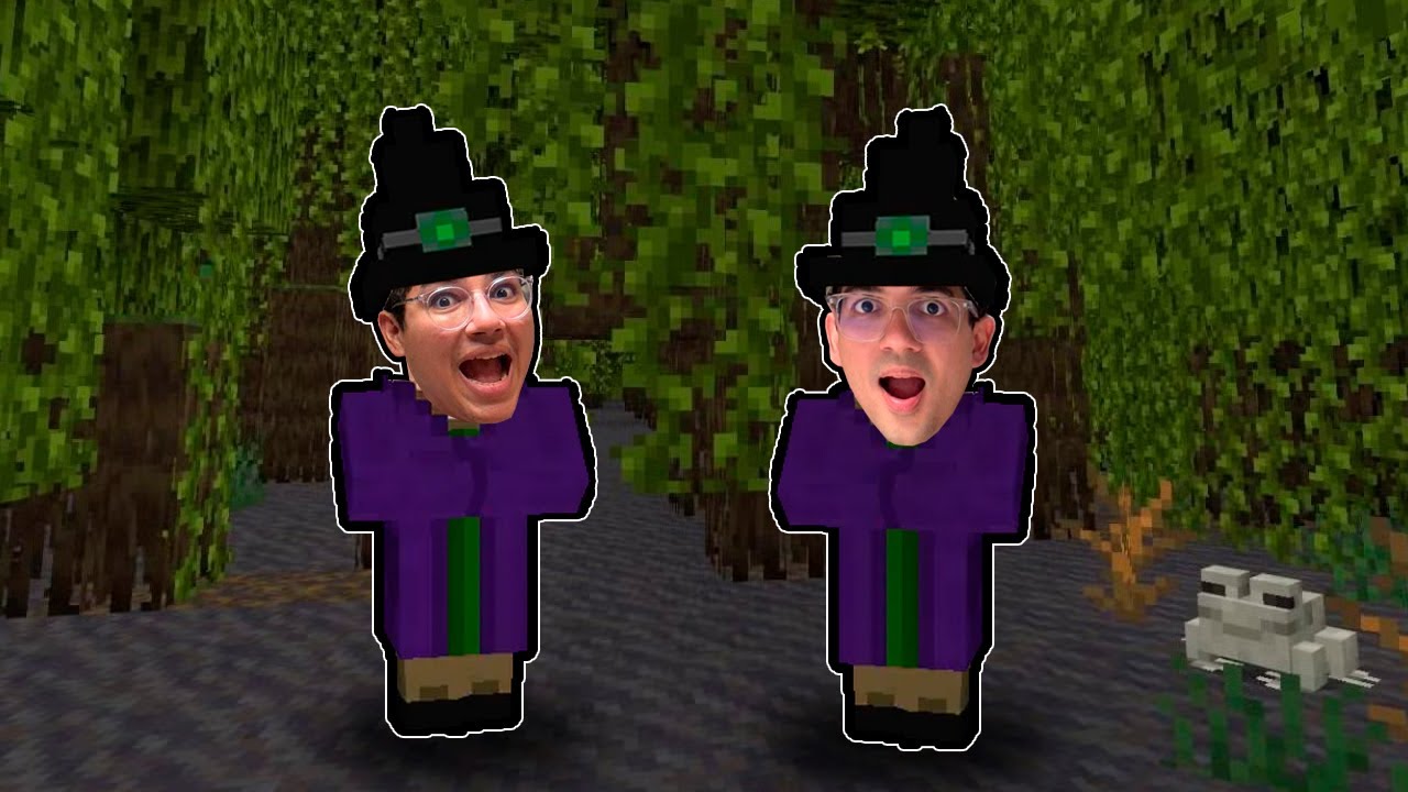VIRAMOS BRUXAS POR UM DIA NO MINECRAFT! (jogamos poções a cada segundo?)