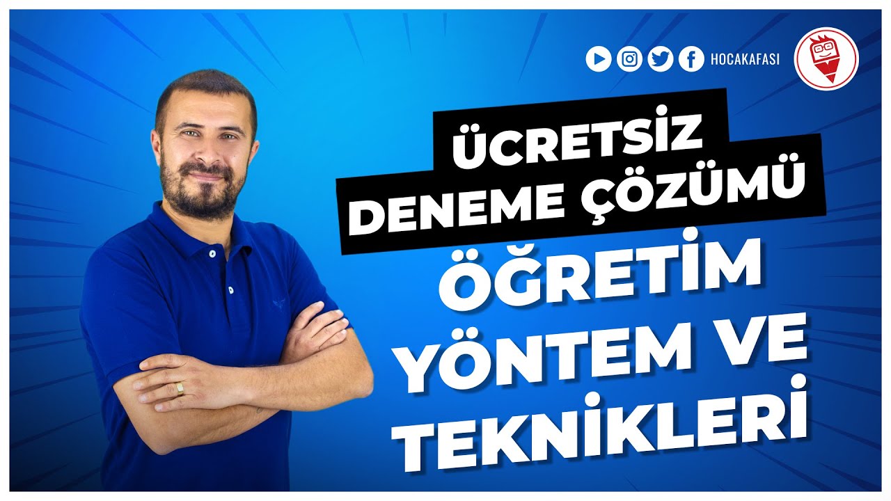 ÖĞRETİM YÖNTEM VE TEKNİKLERİ (Ücretsiz Deneme Çözümü) - Gazi Karabulut (KPSS 2022)