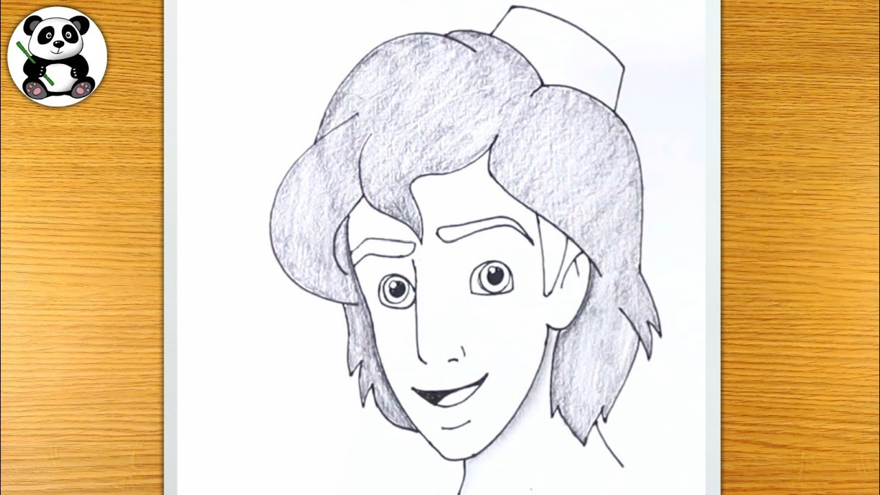Cute Aladin boy pencildrawing@TaposhiartsAcademy