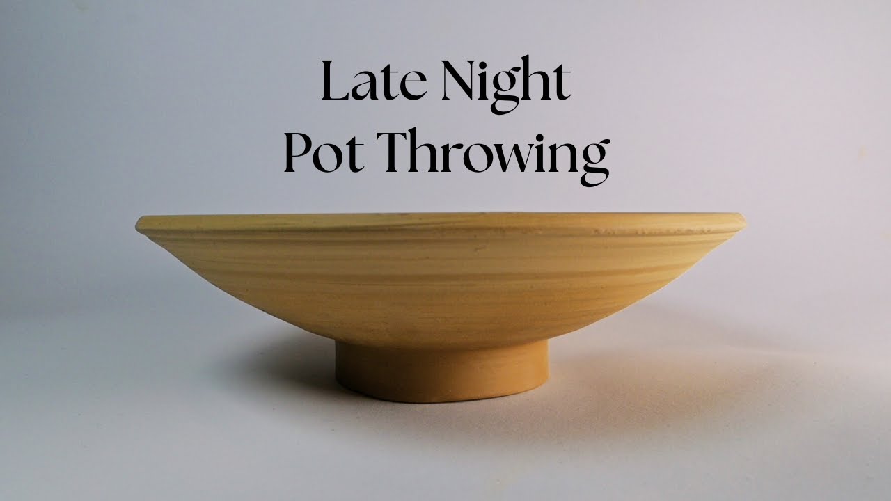 Saturday Night Pottery Bowl In My Small Home Studio