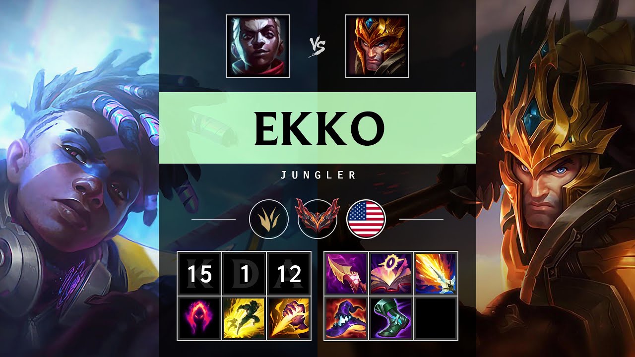 Ekko Jungle vs Jarvan IV: Legendary - NA Grandmaster Patch 14.23