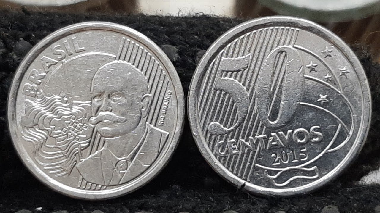ESSA MOEDA TAR SUMINO DO COMÉRCIO 50 CENTAVOS ANO 2015 VOCÊ TEM DESSA OLHA O VALOR $ 15 A 40 REAIS 💰