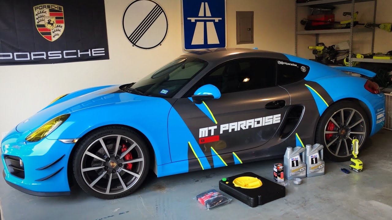 Oil Change on Porsche 981 Cayman S | at Home