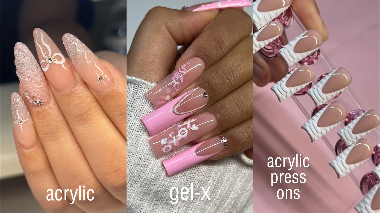 Nail Tutorials Compilation | Acrylic Nails, Gel-X, & Acrylic Press On Nails