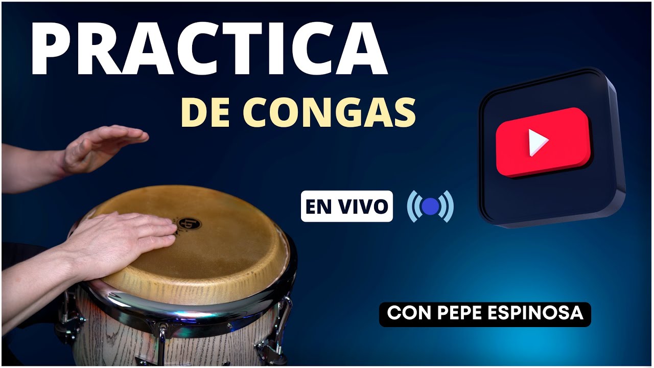 Practica De Congas 🪘🔥|  EN VIVO 💥▶︎Con Pepe Espinosa | Feb 13 | MANOTEOS 🤲🏻