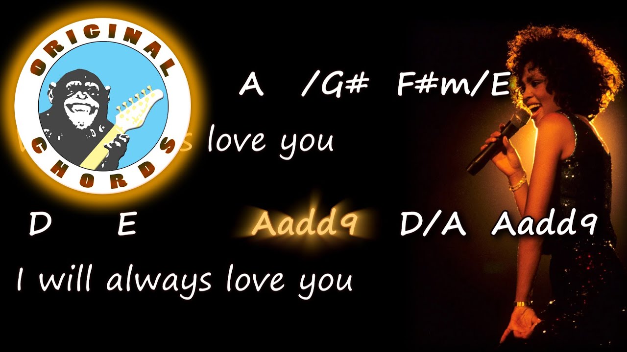 Whitney Houston - I Will Always Love You - Chords & Lyrics
