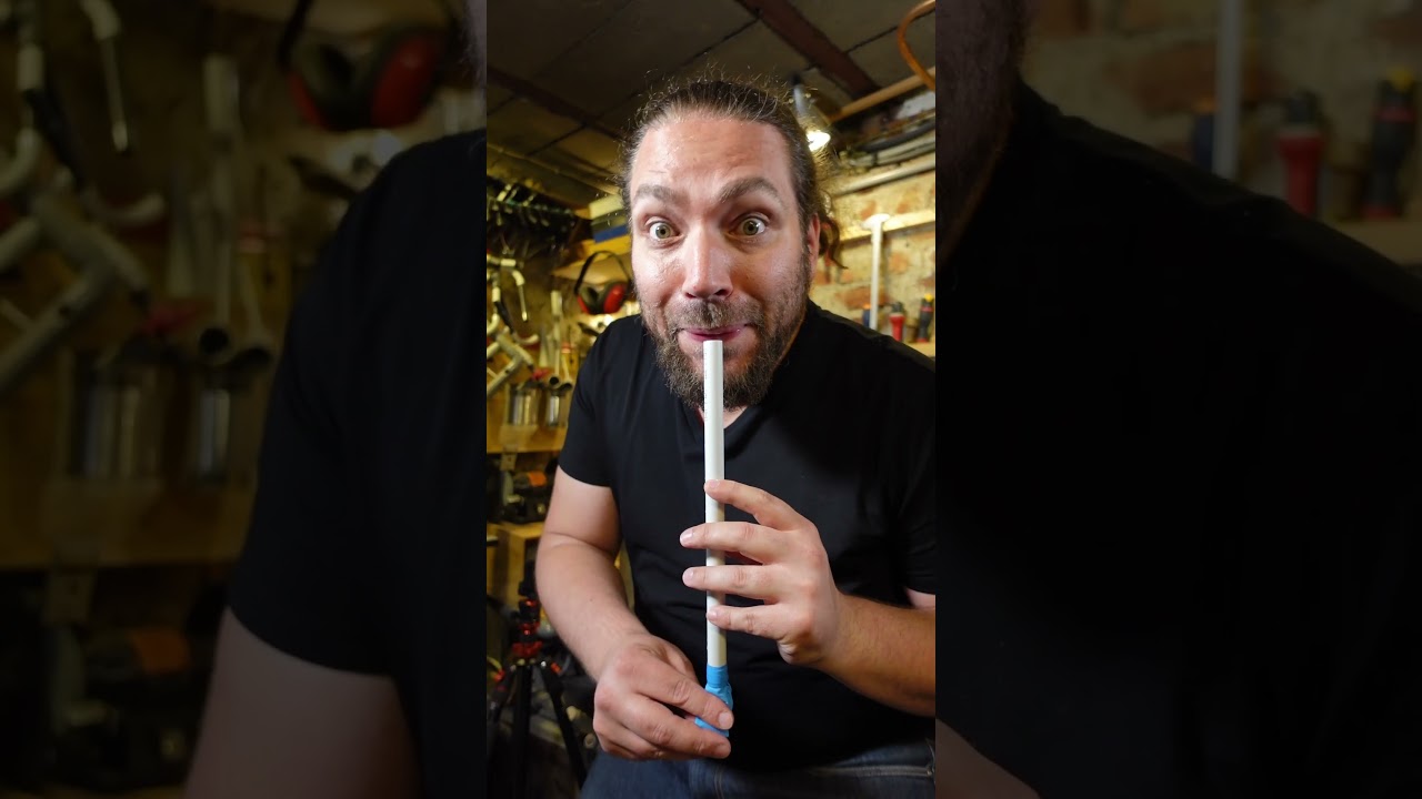 Very simple DIY, the aquatic slide pan flute! #homemadeinstruments #bybras