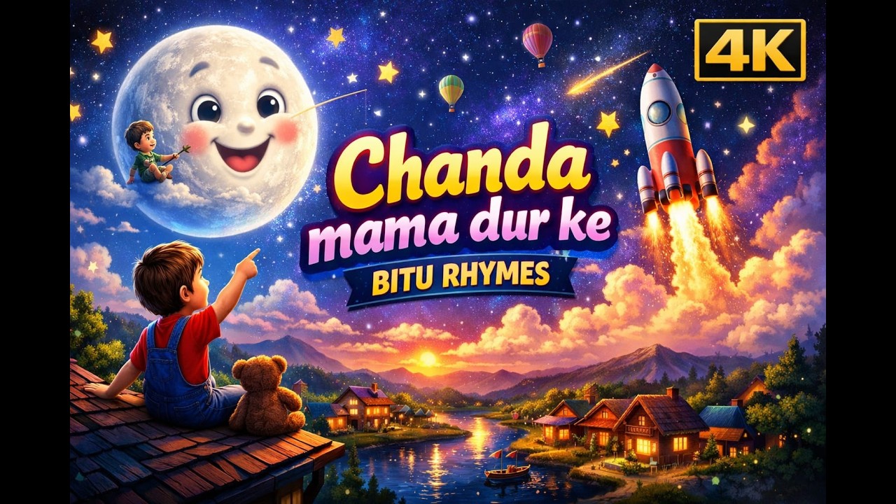 Chanda Mama Dur Ke | Kallu Madari Aaya | कालू मदारी आया kala apna Bhalu laya | Bitu Rhymes Learning 