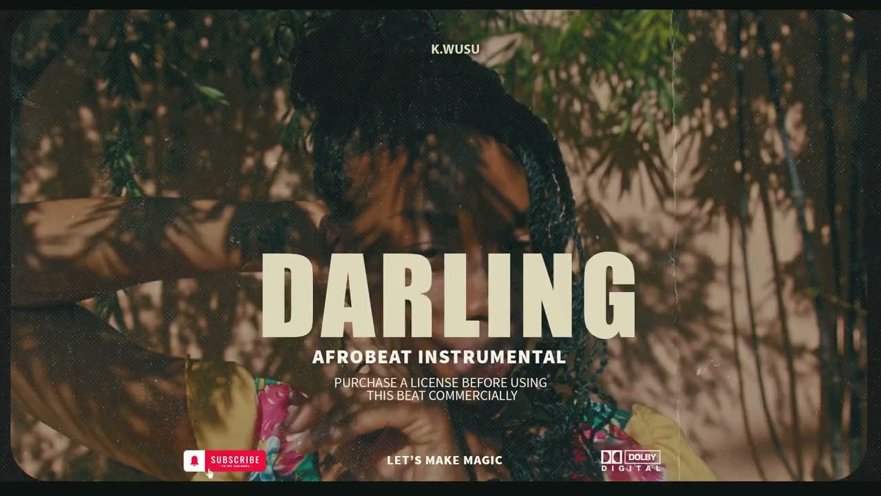 DARLING  Afrobeat Instrumental  Omah lay x Fola Type Beat 2026| Emotional Afrobeat Type Beat