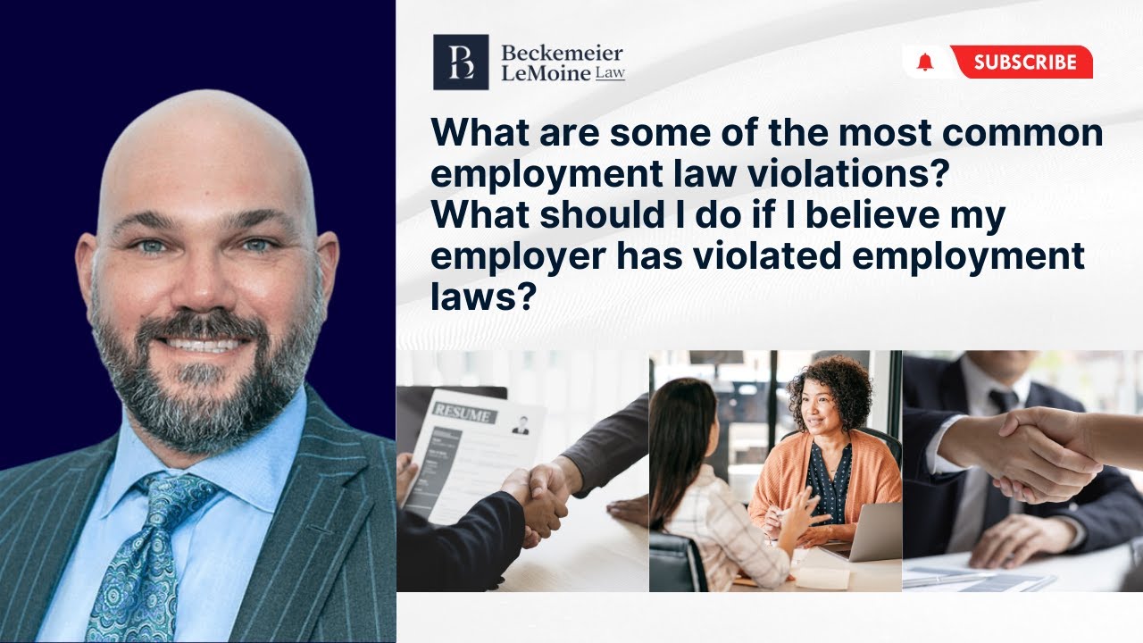 What are some of the most common employment law violations?