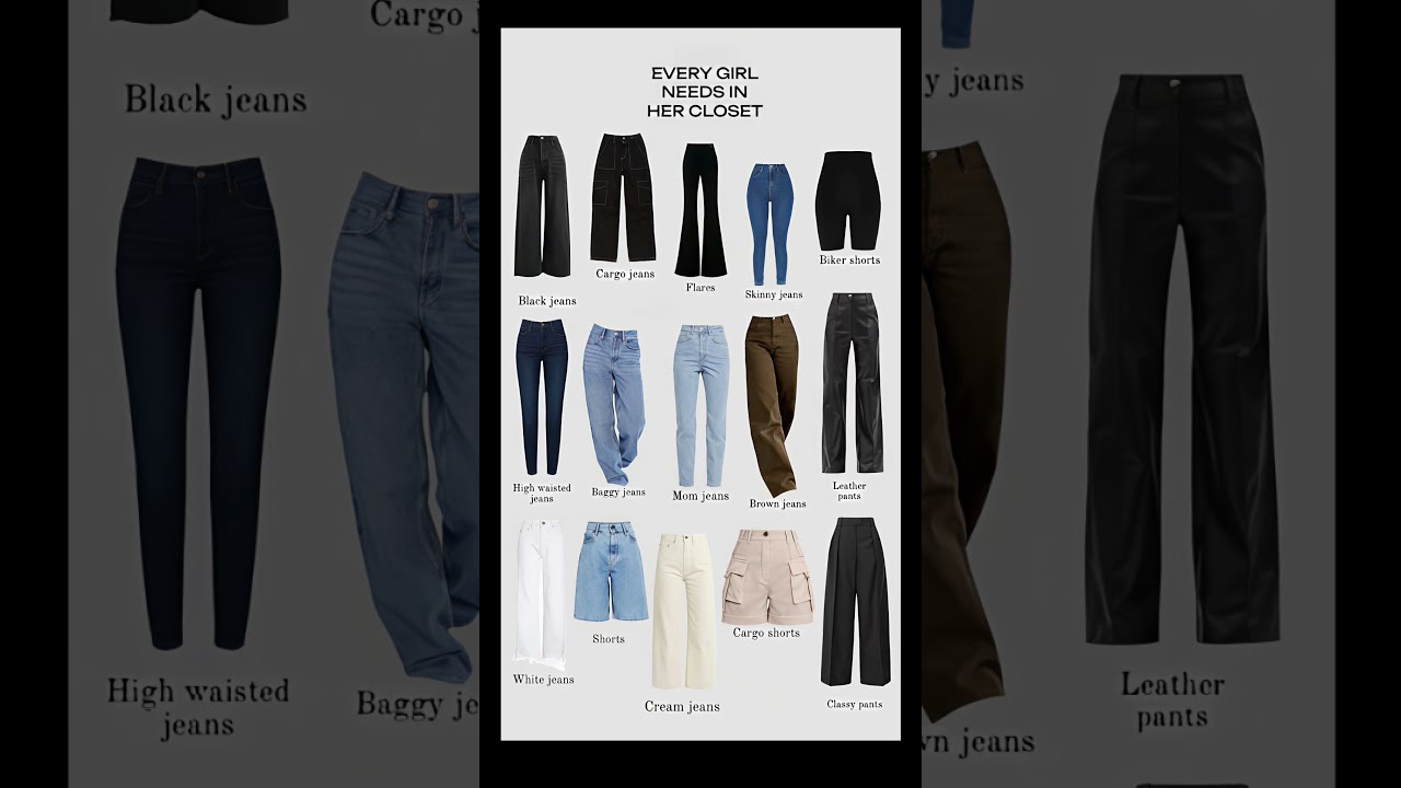 Girls Fashion Tips | Must Have Jeans & Pants Collection 