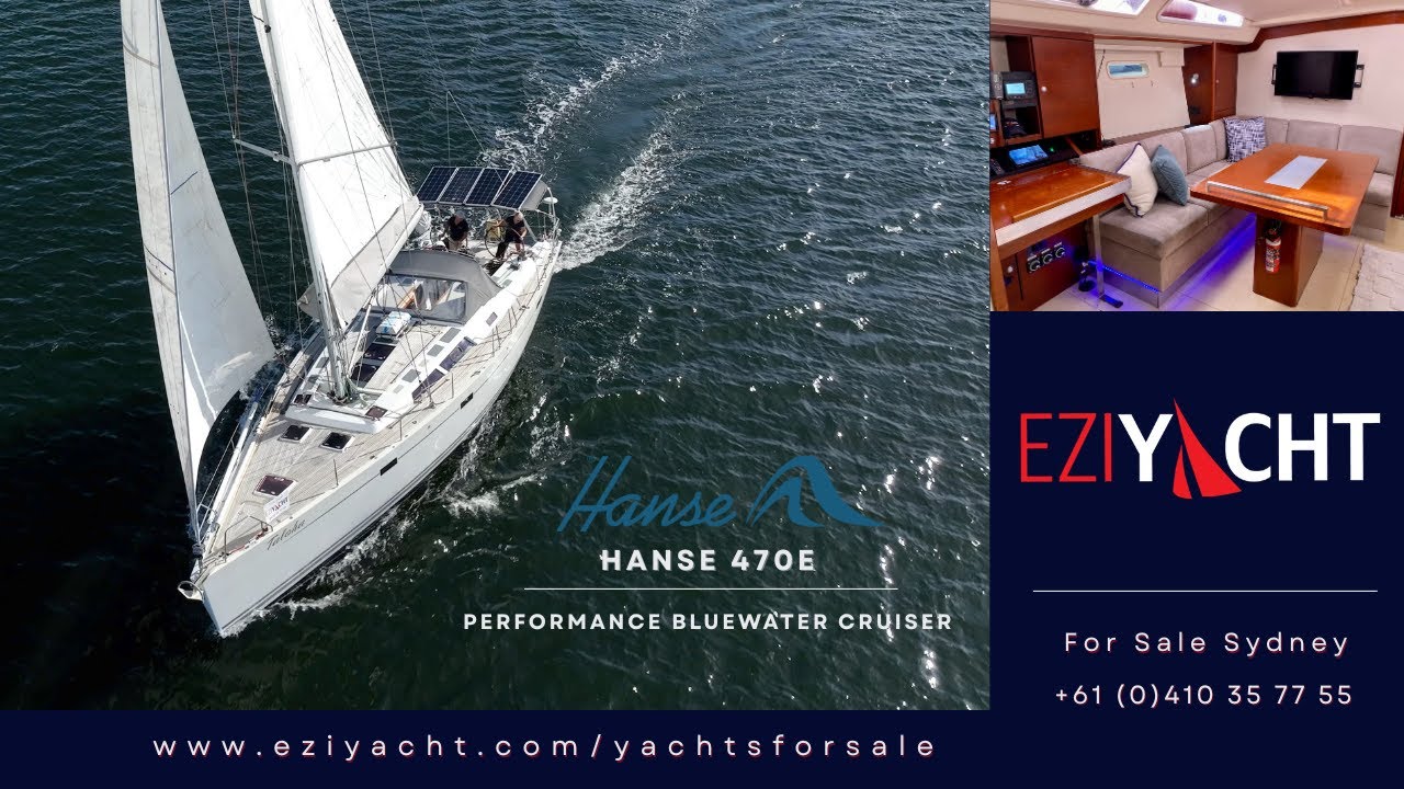 HANSE 470e sailing and interior tour with EziYacht