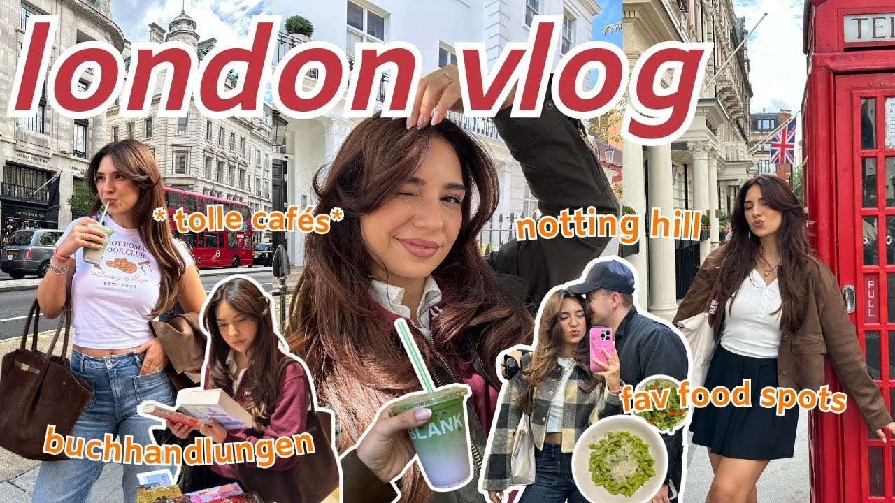 london vlog🇬🇧✨ buchhandlungen, notting hill, borough market, leckere food spots & die stadt erkunden