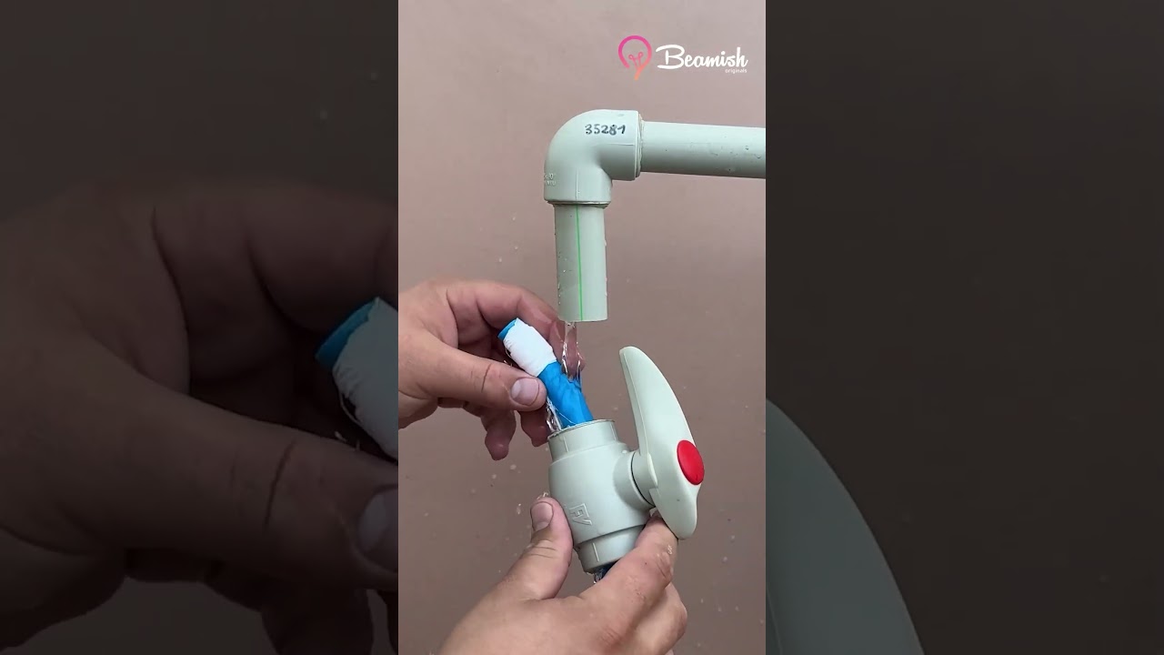 Install PVC water valve when water supply cannot be cut off #install #water #pvc #trick