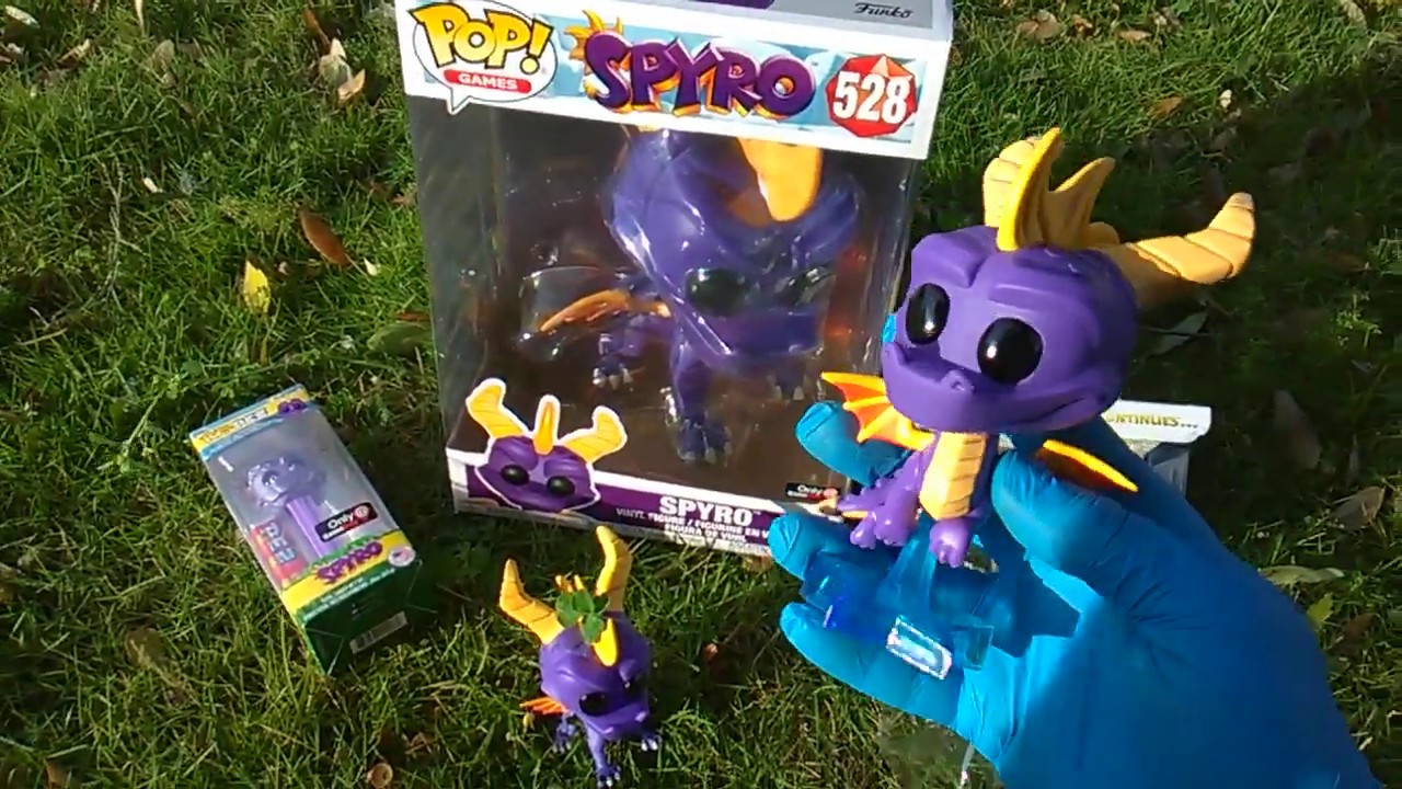 Spyro Insanity! Funko Pops, PEZ Pop, and the Mega Giant Spyro Pop!