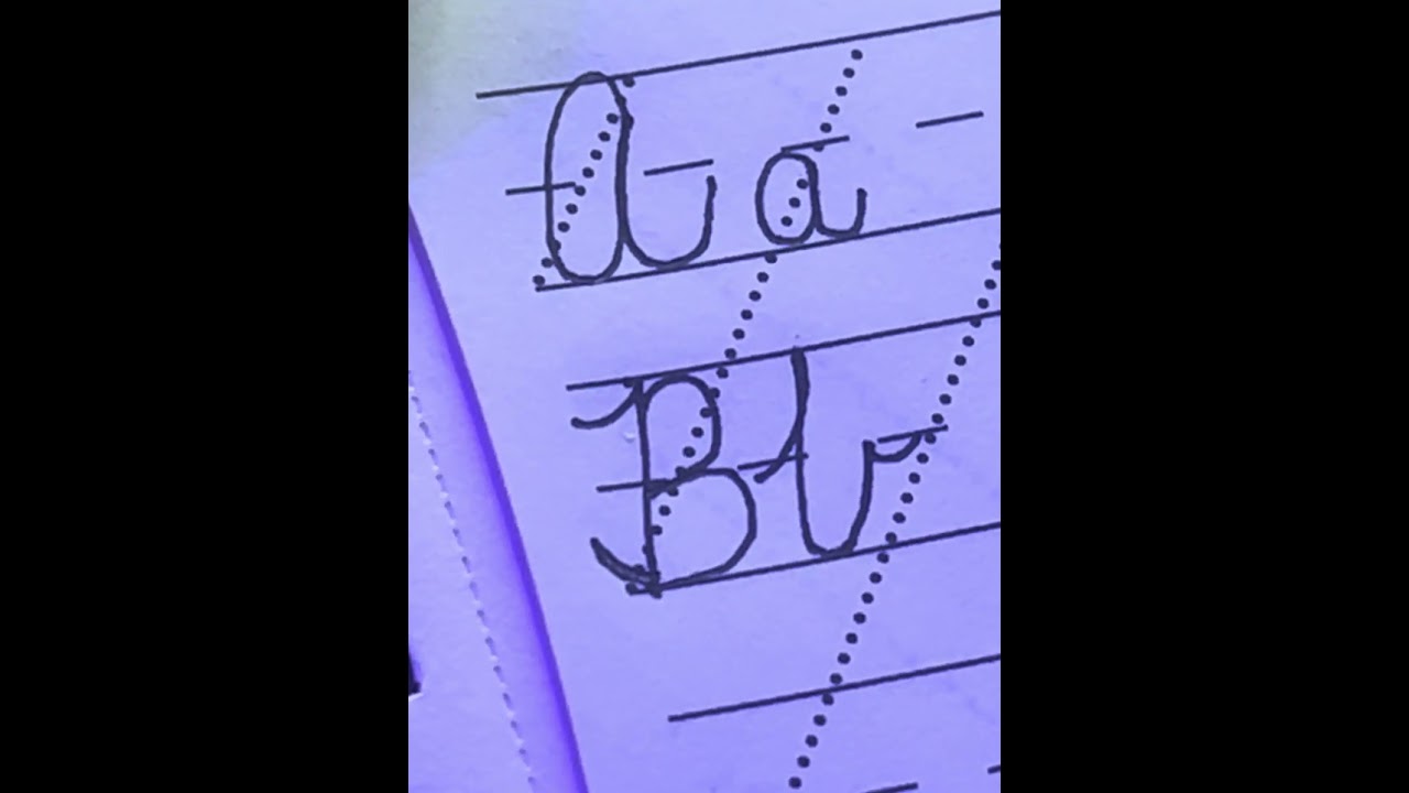 Learn To Write Cursive