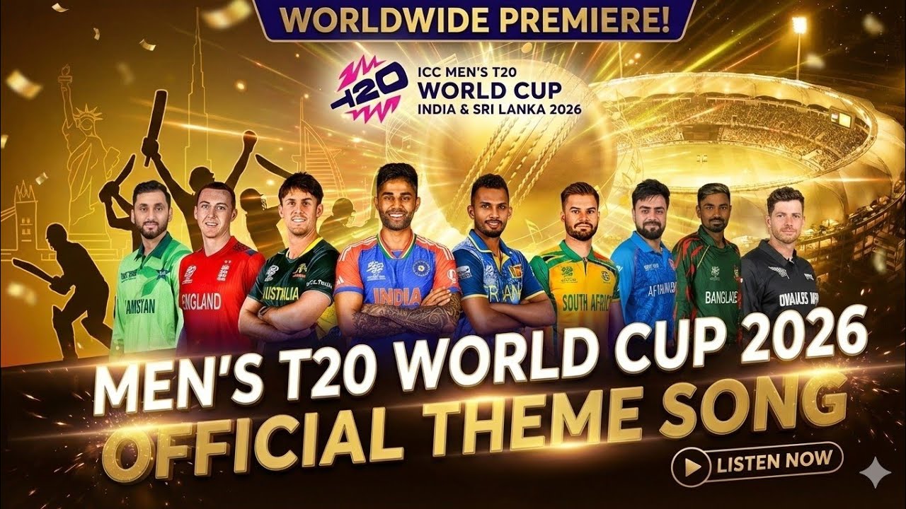 🔥ICC Mens T20 World Cup 2026 | World Cup Theme  Song | world cup 2026 intro #worldcup2026 #wc2026