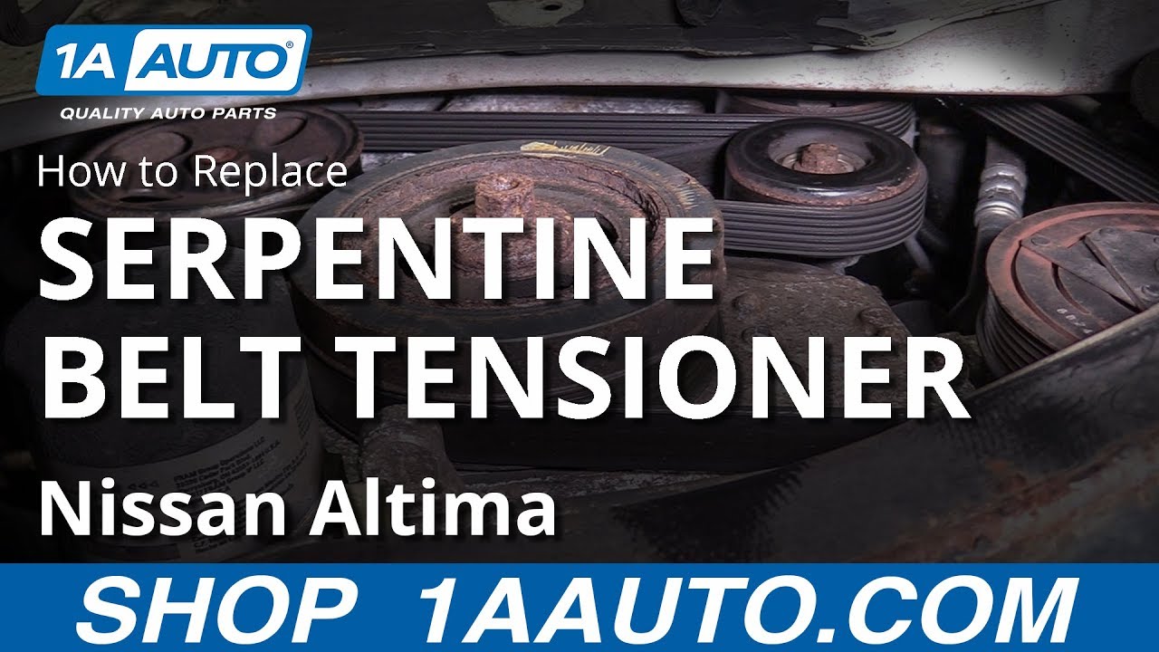 How to Replace Serpentine Belt Tensioner 06-12 Nissan Altima