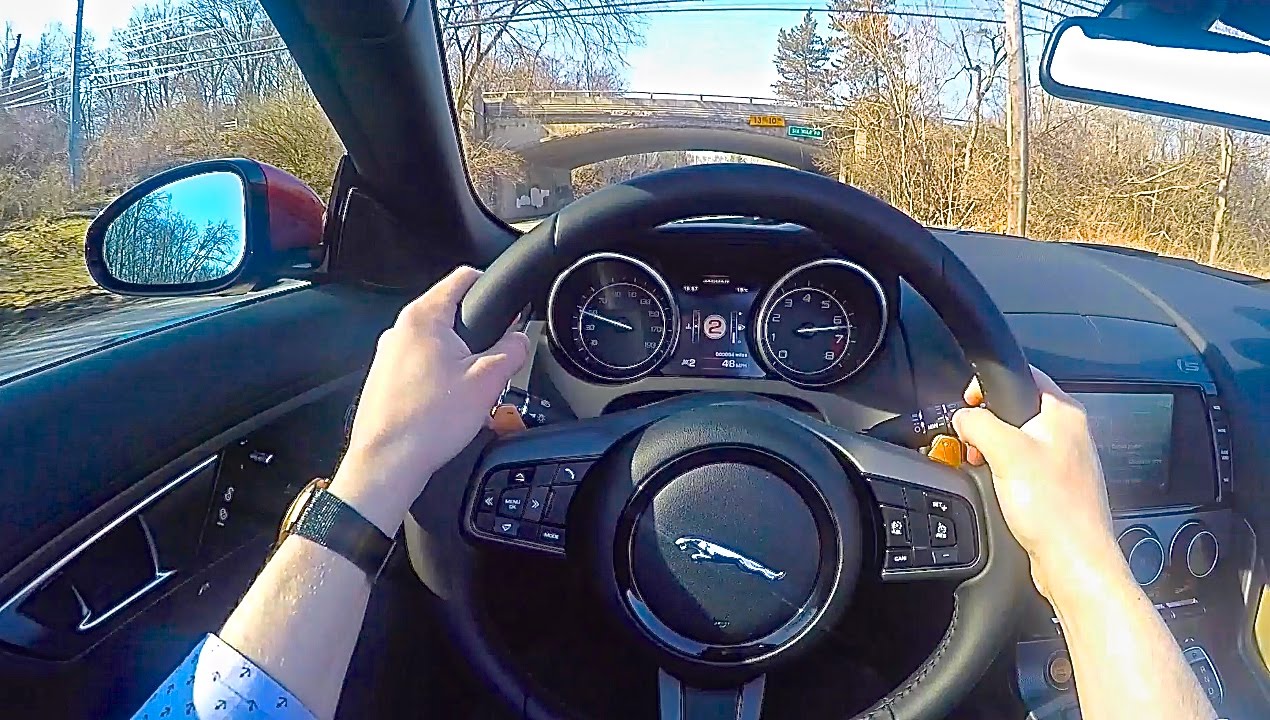 Jaguar F TYPE V6S Convertible POV Drive and Epic Exhaust Video