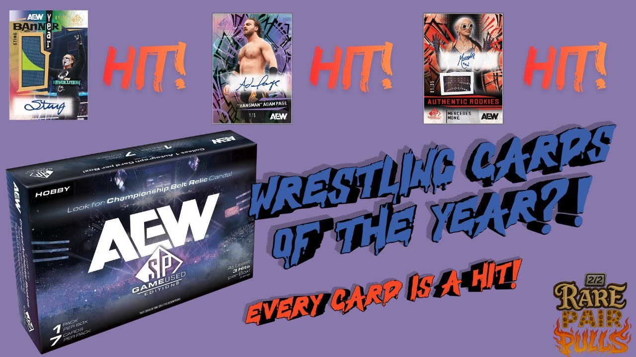 THEY FINALLY ARRIVED│AEW Upper Deck SP Game Used Edition Trading Cards Hobby Box