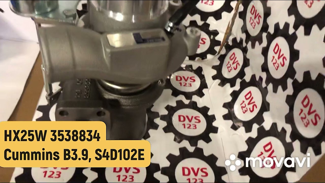 Обзор Турбокомпрессор HOLSET HX25W Cummins 3538834 B3.9, S4D102E