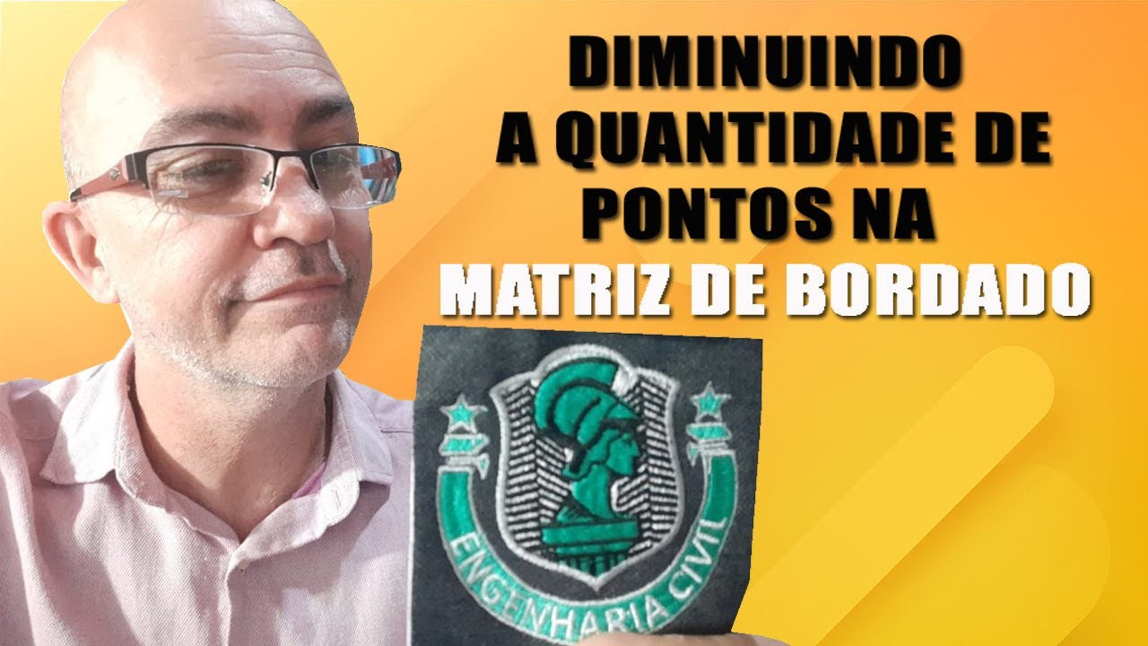 Diminuindo pontos na matriz de bordado