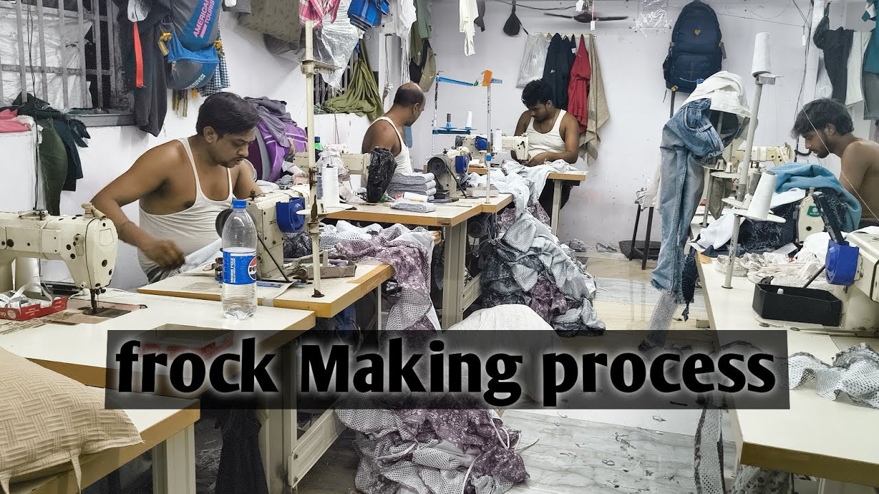 Frock Making process and cutting ✂️ Garments Industry