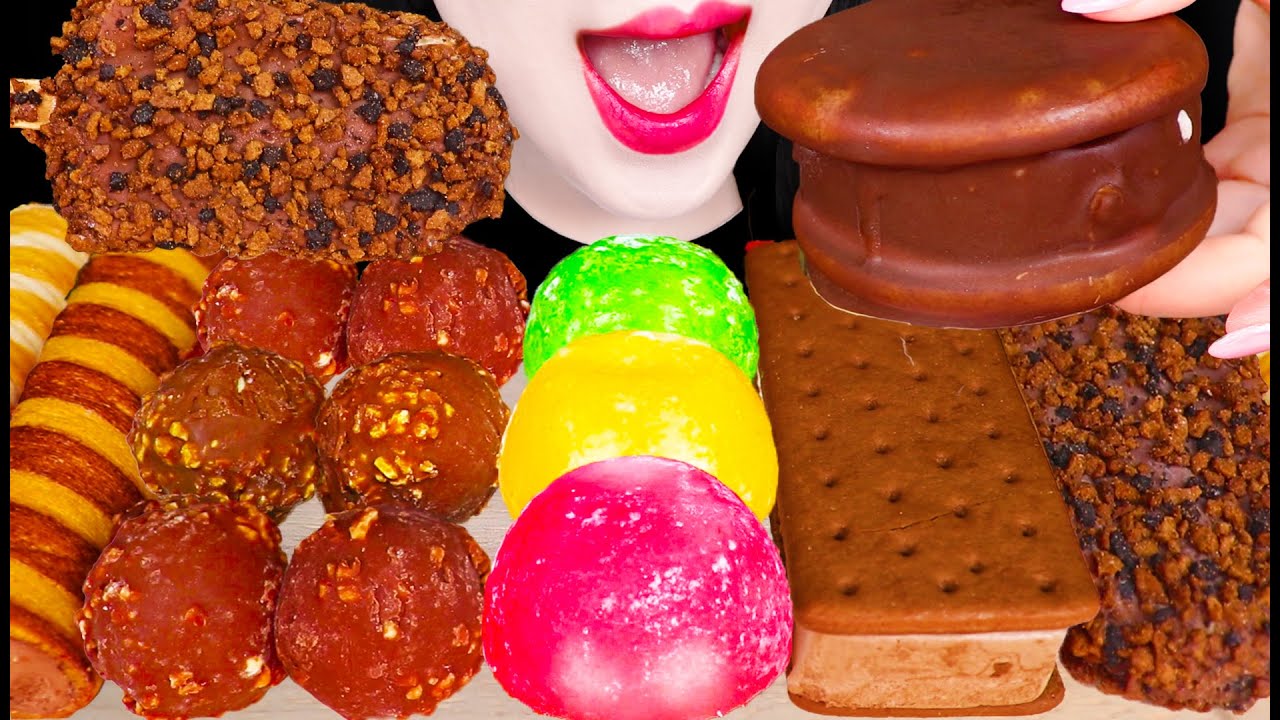 ASMR CHOCOLATE DESSERTS ICE CREAM 초콜릿 디저트 아이스크림 MUKBANG 먹방