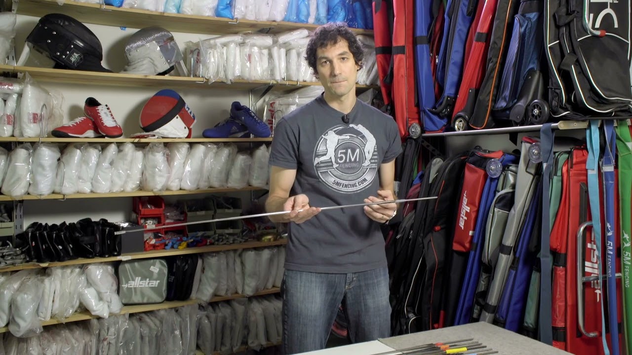 Differences in the hardness of fencing blades for epee, foil and sabre