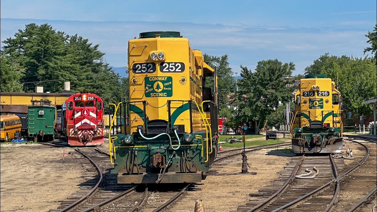Rescuing a Broken Down Train on the Conway Scenic Railroad