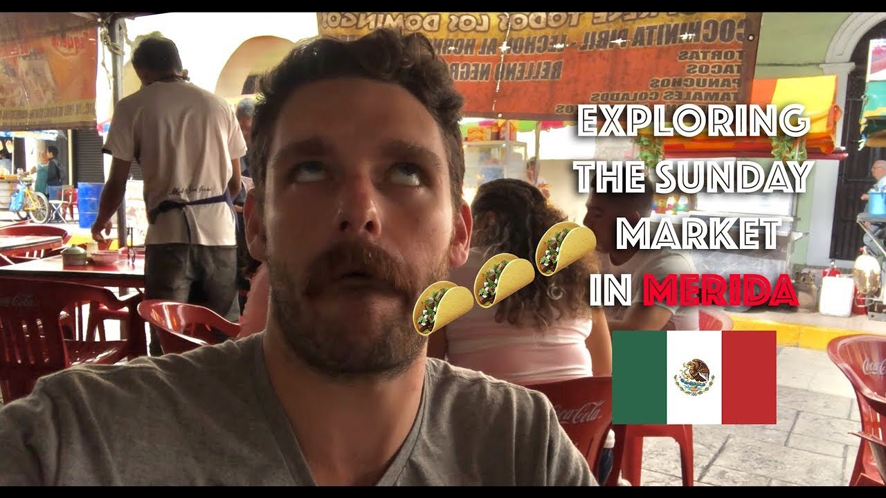 Sunday Market in Merida Mexico Overview