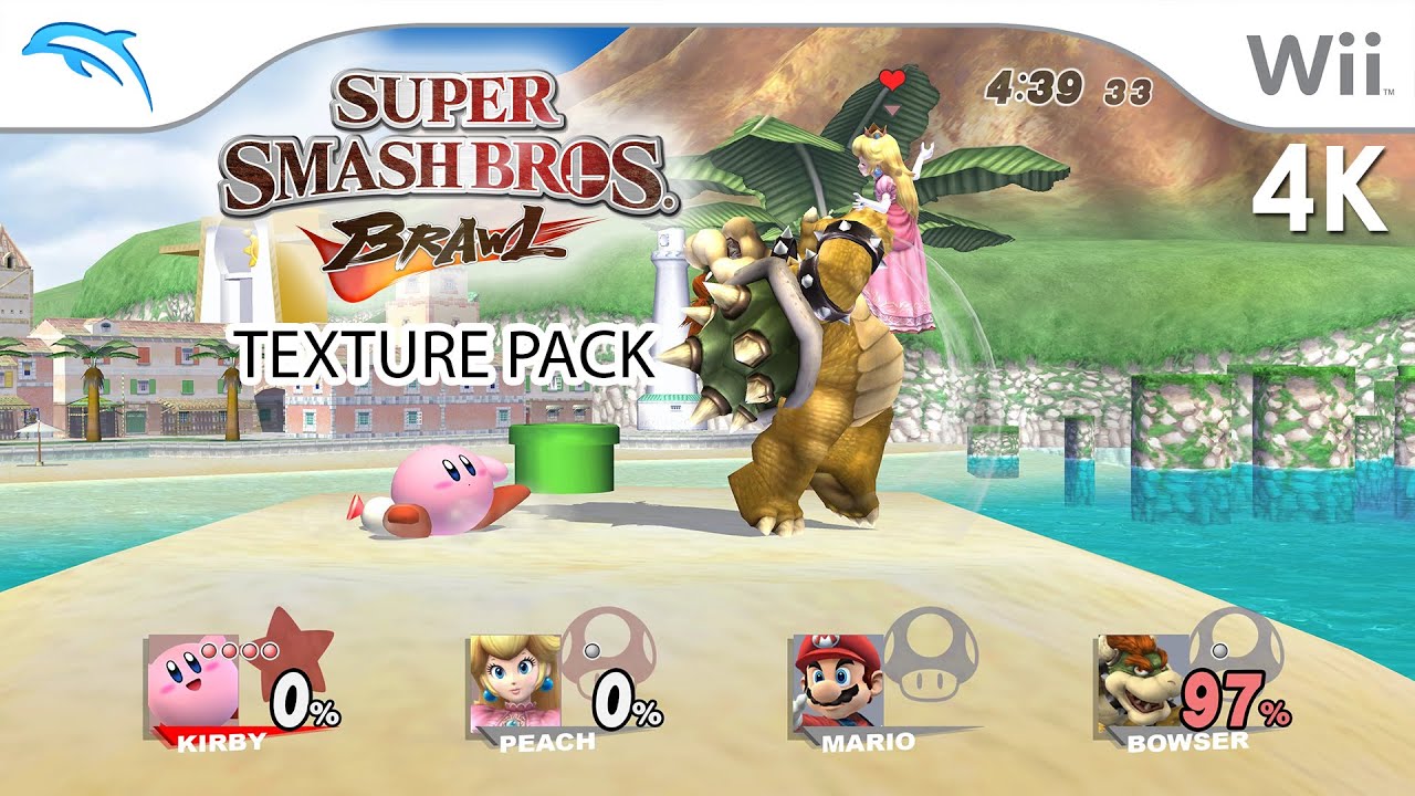 Super Smash Bros. Brawl (4K / 2160p / 60fps / Texture Pack) Dolphin Emulator 5.0-21200 Nintendo Wii