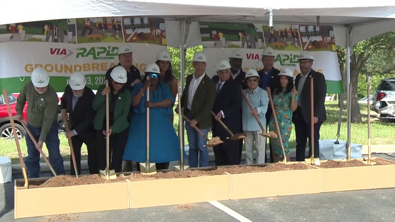 WATCH: VIA breaks ground on Rapid Green Line