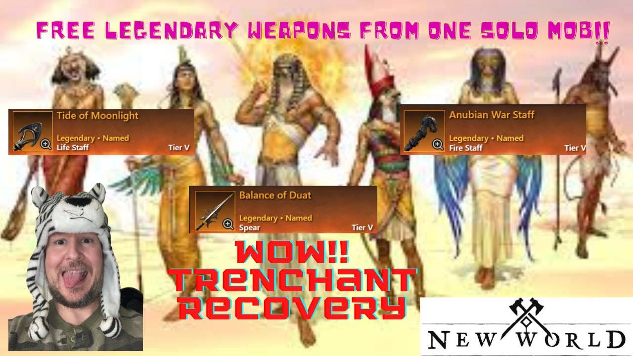 New World Legendary Weapons with banes, trenchant recovery. Plus a stun lock combo. #trending