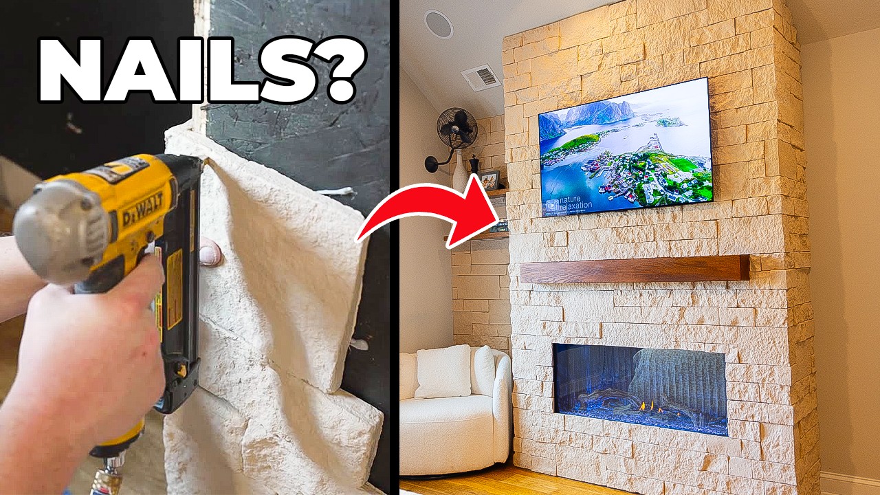 DIY Bedroom Fireplace Build - Watch How I Did It