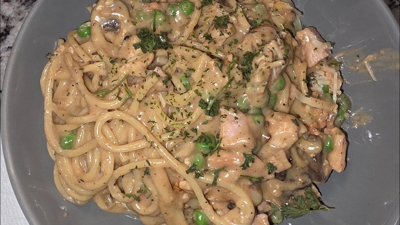 Delicious Chicken Tetrazzini! #scratchcooking #homecoming #fyp 