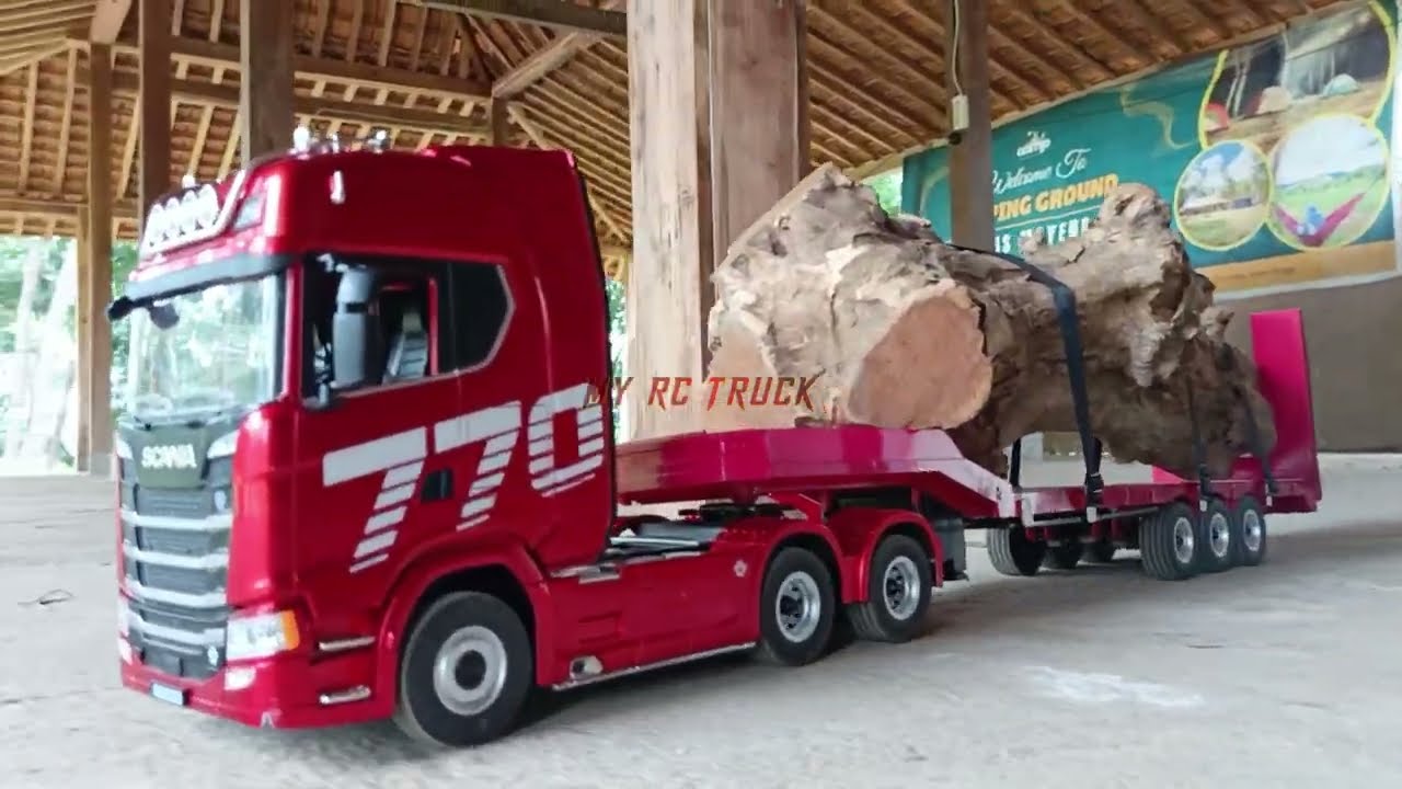 RC Scania 770S Extreme Log Hauling 🔥 Heavy Load Test | Realistic RC Truck