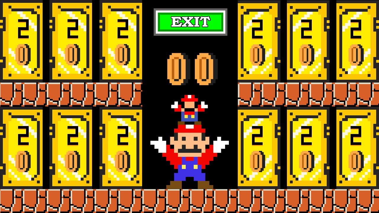 King Rabbit: Mario and Tiny Mario Coin Doors Golden Maze