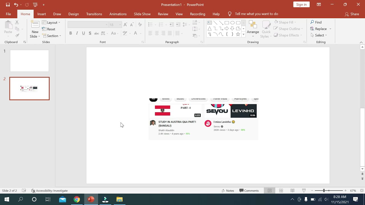 Как вставить снимок экрана или вырезку экрана в PowerPoint