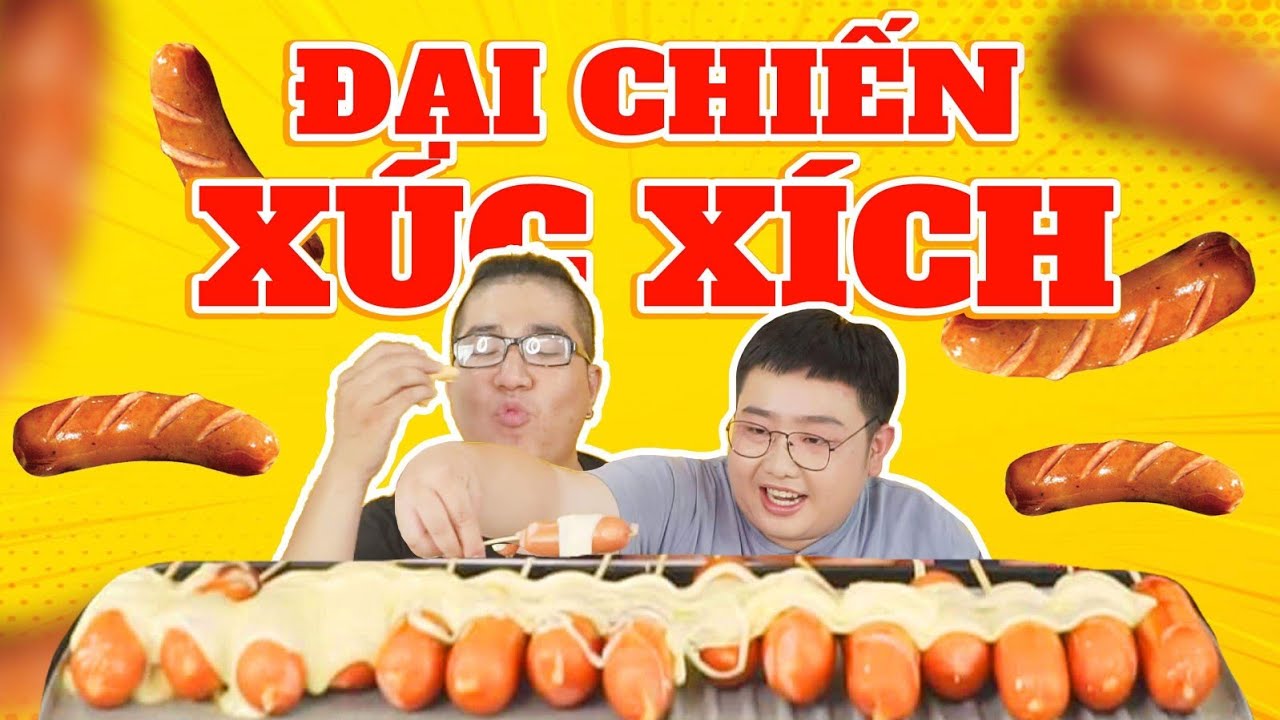 Gấu Ơi Ăn Gì | Đại Chiến 30 Cây Xúc Xích | Gà vs Gấu | Eat 30 Huge Sausages