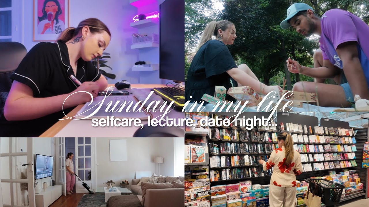 UN DIMANCHE CHILL AVEC MOI (selfcare, date night, lecture, organisation...)