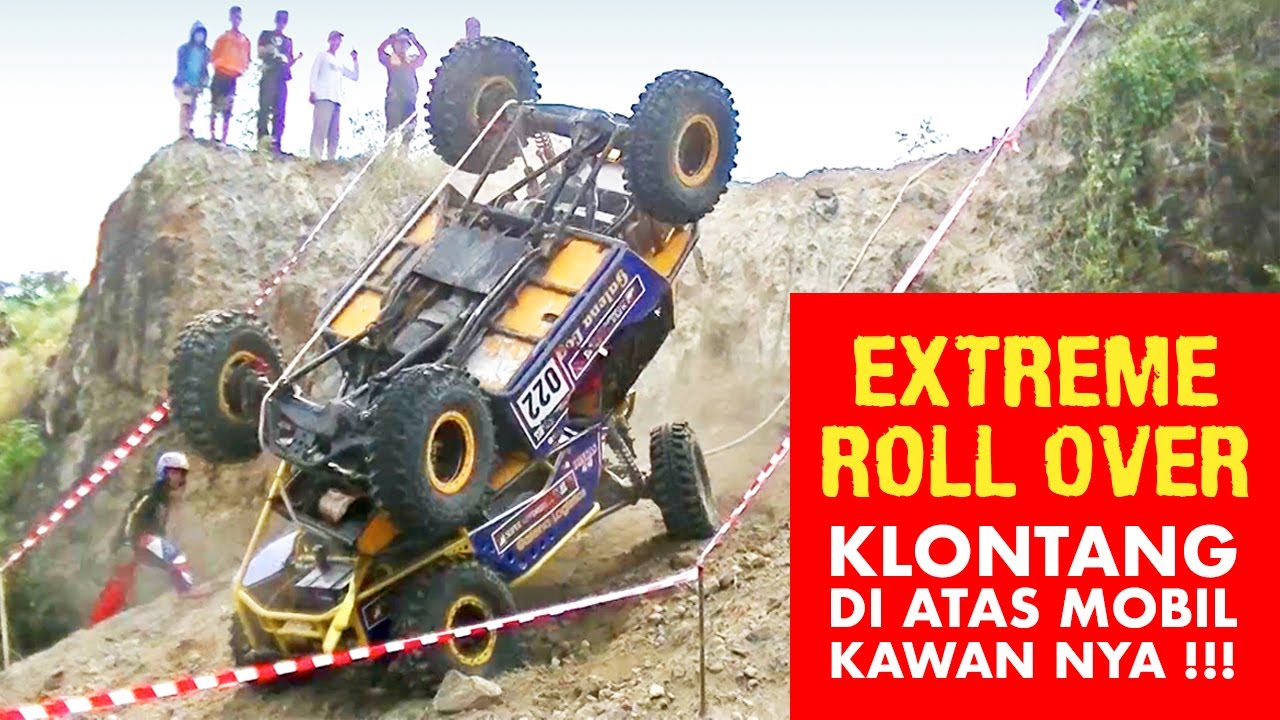 Klontang di atas mobil kawannya | Extreme Roll Over Off-Road 4x4