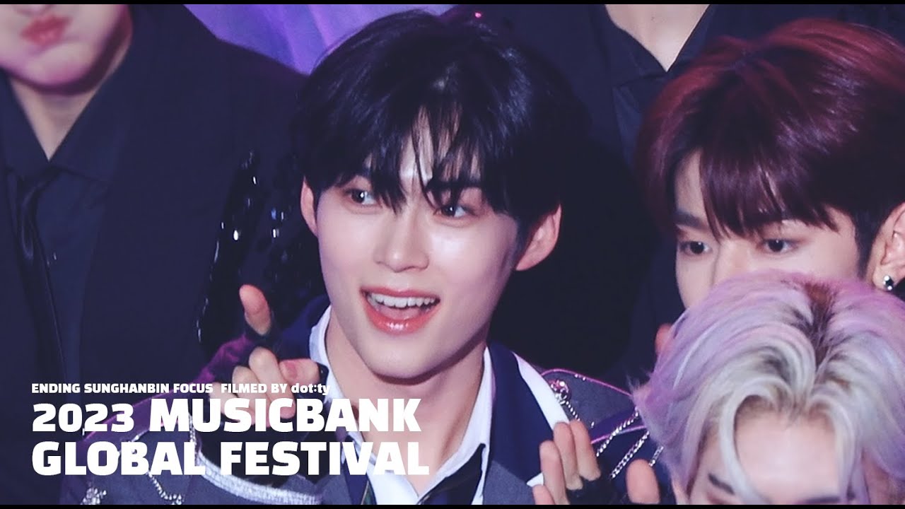 [4K] 231215 제로베이스원 성한빈 Musicbank Global Festival Ending(가요대축제) 뮤직뱅크 글로벌 페스티벌 - 