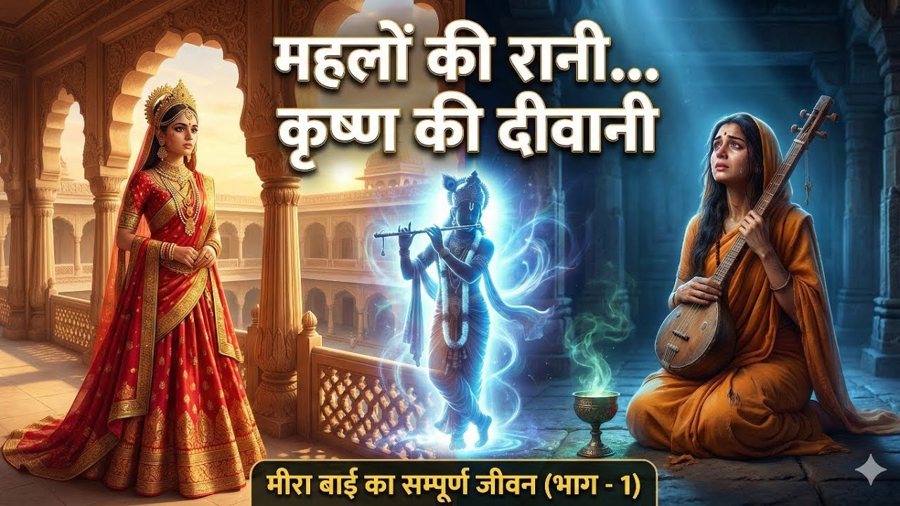 भक्त शिरोमणि मीरा बाई: राजमहल के वैभव से कृष्ण की भक्ति तक | सम्पूर्ण जीवन गाथा (भाग-1)