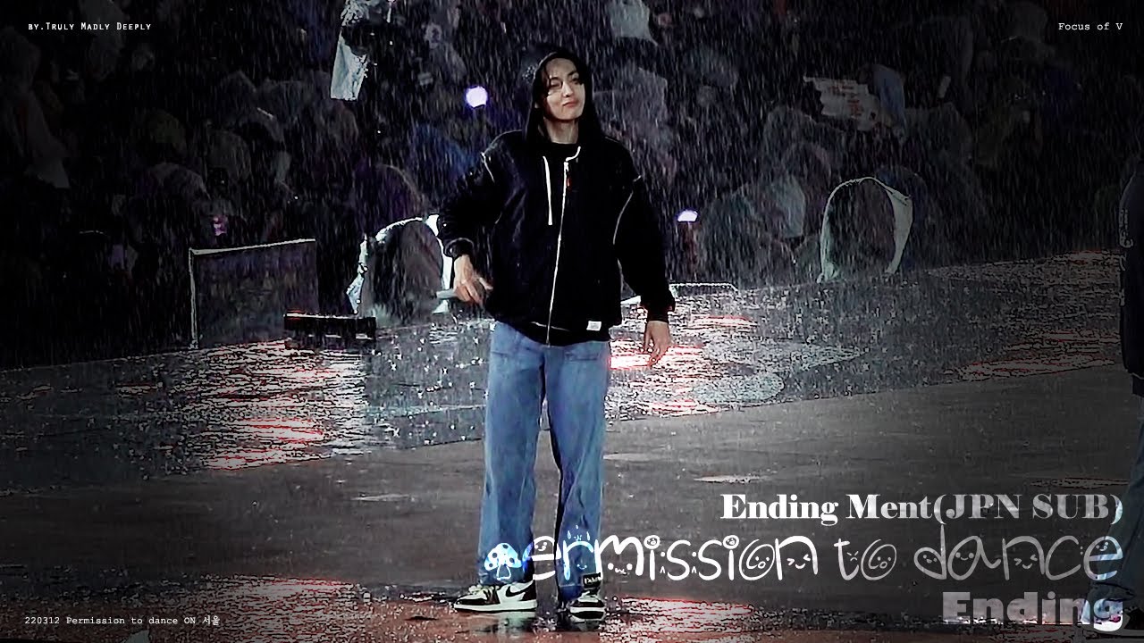 220312 BTS PTD IN SEOUL 서울 - Ending Ment + Permission to dance + Ending focus of 방탄소년단 뷔 태형 FANCAM
