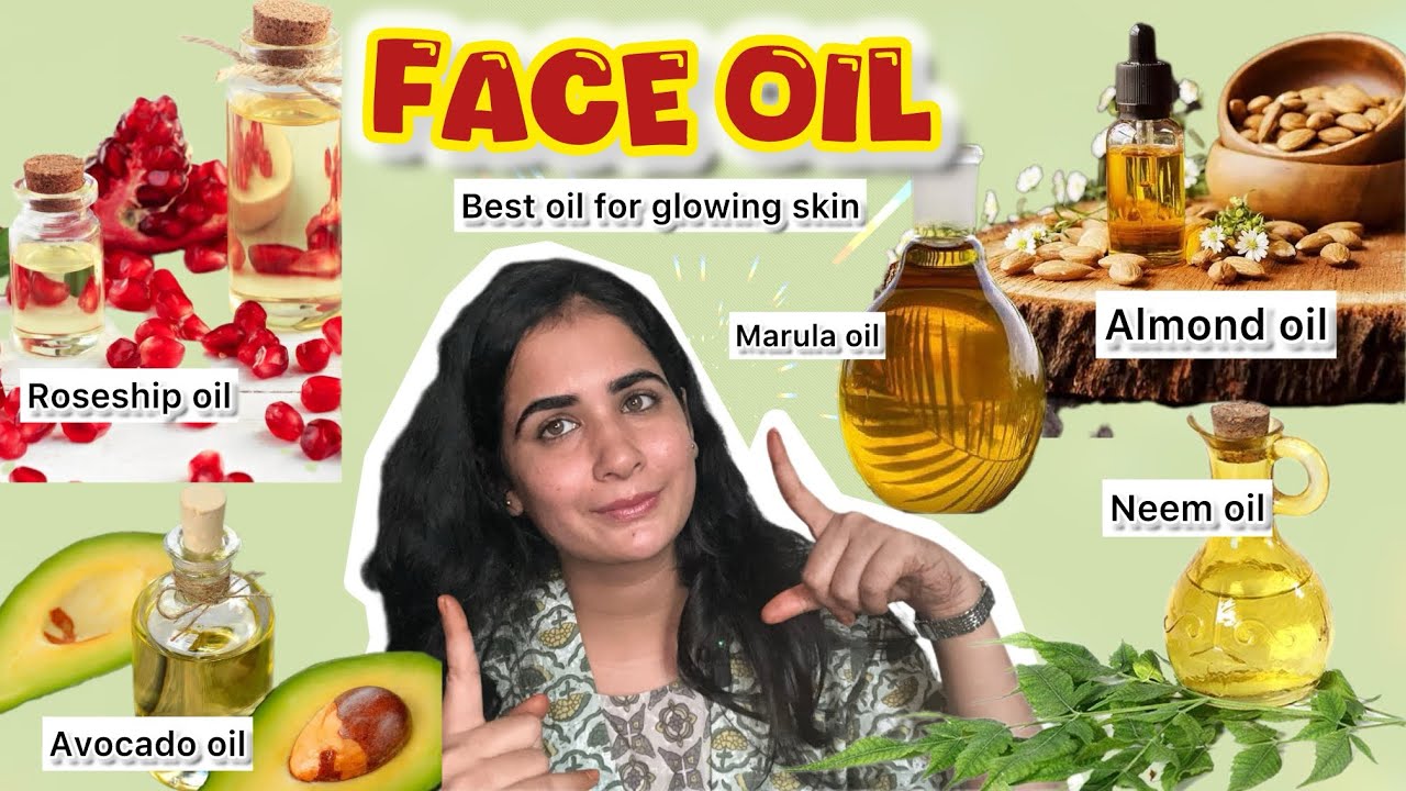 Best Oils for Glowing Skin | Natural Face Oils for Beauty & Anti-Aging🥑🍇🌿🥥 🍀❤️✨#faceoil 