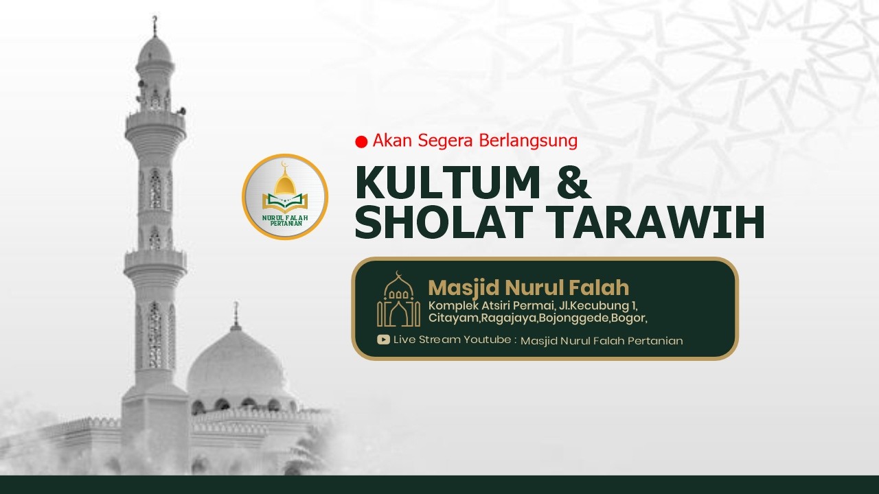 Kultum & Sholat Tarawih Malam 23  Ramadhan | Ustadz. Asep Hafidzahullah