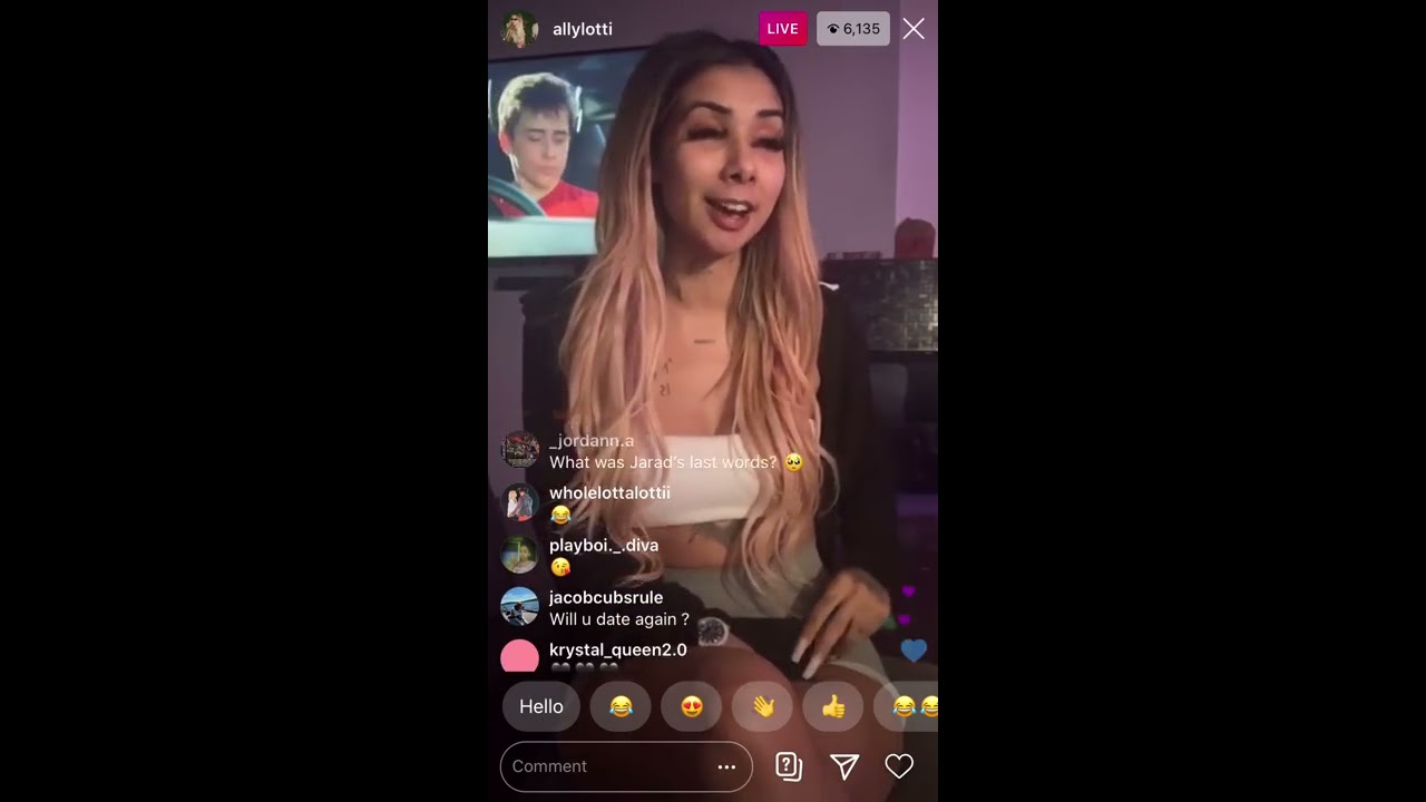 Ally Tells The Story Of The First Time Her And Juice Wrld Hung Out (Instagram Live)