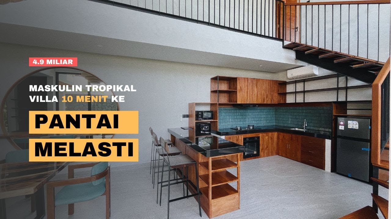 Desain Maskulin dan Tropikal Villa di Bali | Hidden Gem Tenang di Ungasan Dekat Pantai Melasti